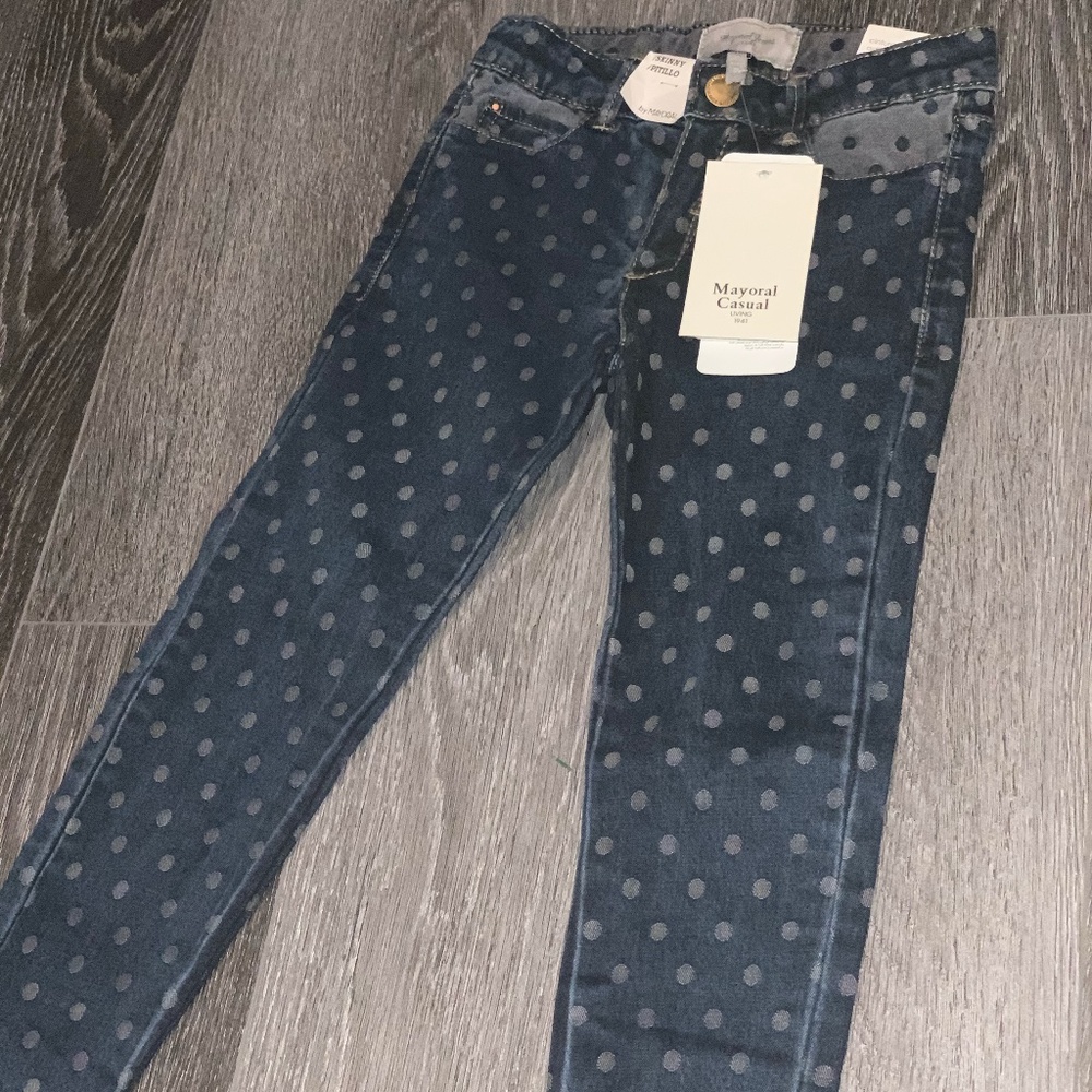 Grey Polka Jean